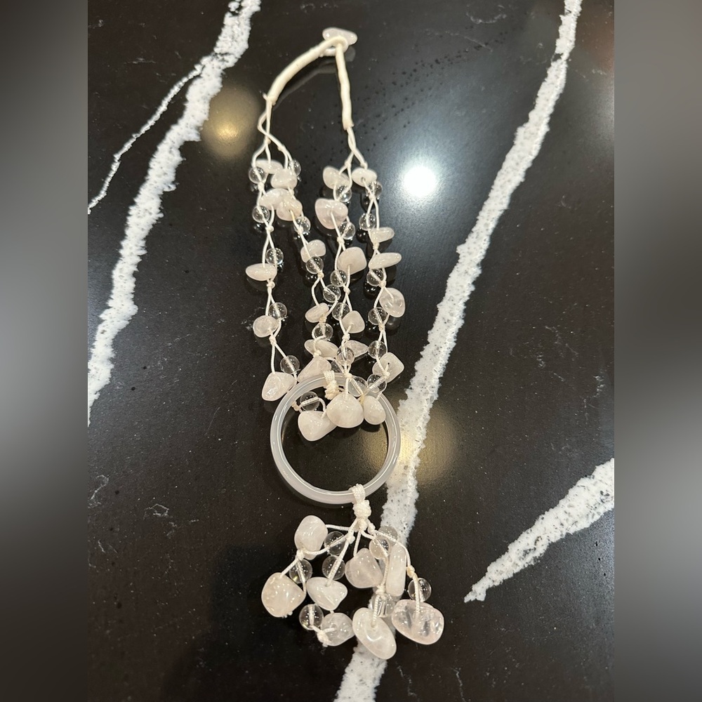 Unique acrylic vintage necklace